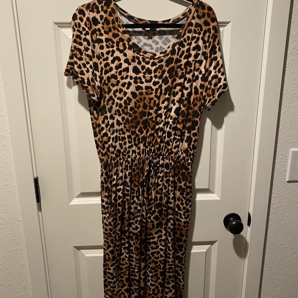 Leopard Below Knee Dress